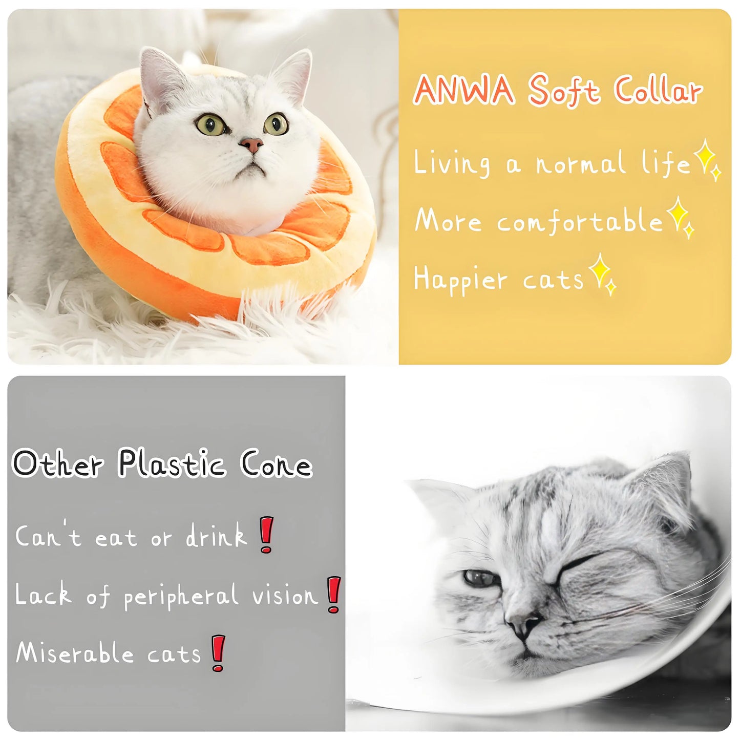 Adjustable Cat Cone Collar