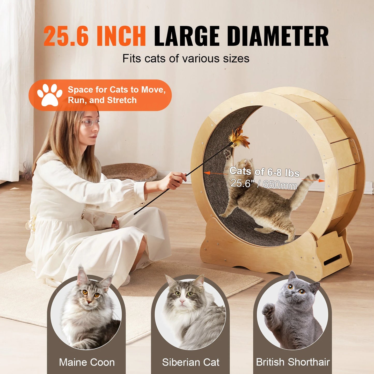 SucceBuy Cat Exercise Wheel