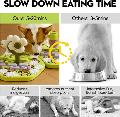 MEWOOFUN Level 4 Dog Puzzle Toy Enrichment Toys for Dogs IQ Training Dog Slow Feeder Interactive Toys for All Breeds