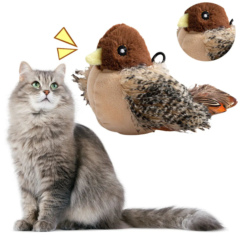 Interactive Cat Toys Flapping Bird Cat Toy