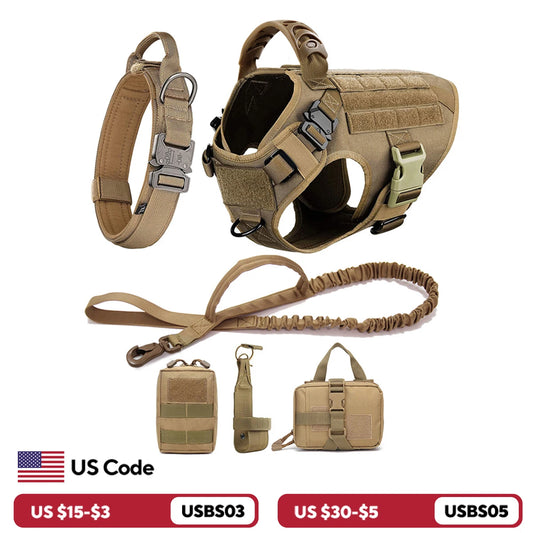 Large Dog Harness And Leash Set Pet German