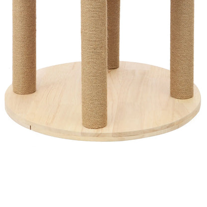 Sturdy Oak Cat Tree for Cats
