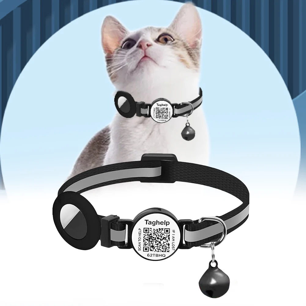 For Airtag Cat Collar Breakaway Kitten Collar