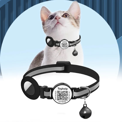 For Airtag Cat Collar Breakaway Kitten Collar