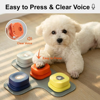 Dog Button Record Talking Pet Communication Vocal Training Interactive Toy