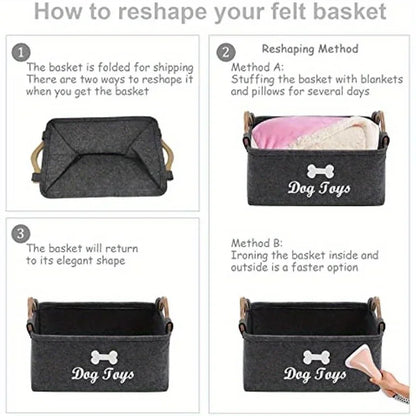 Pet Felt Storage Box
