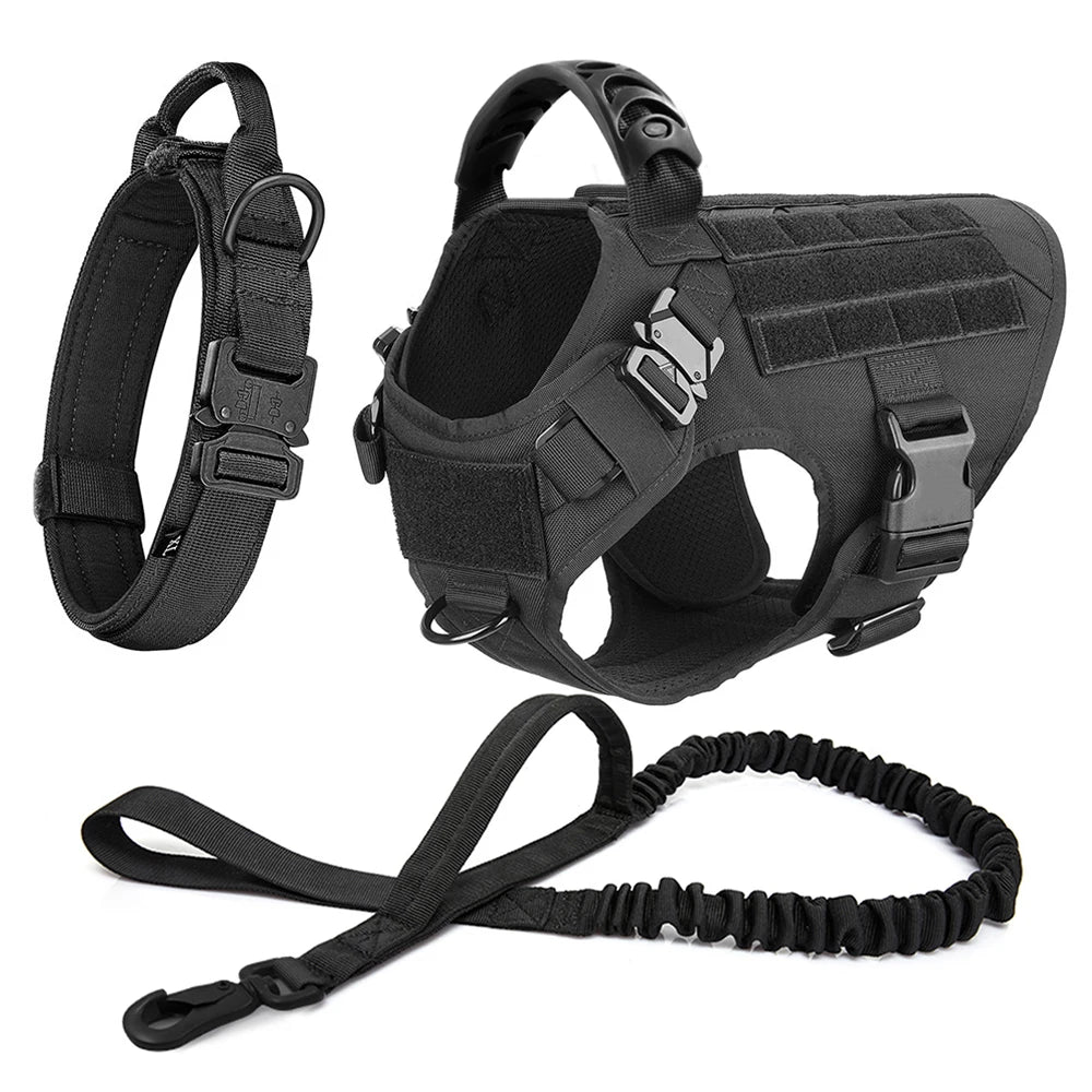 Large Dog Harness And Leash Set Pet German