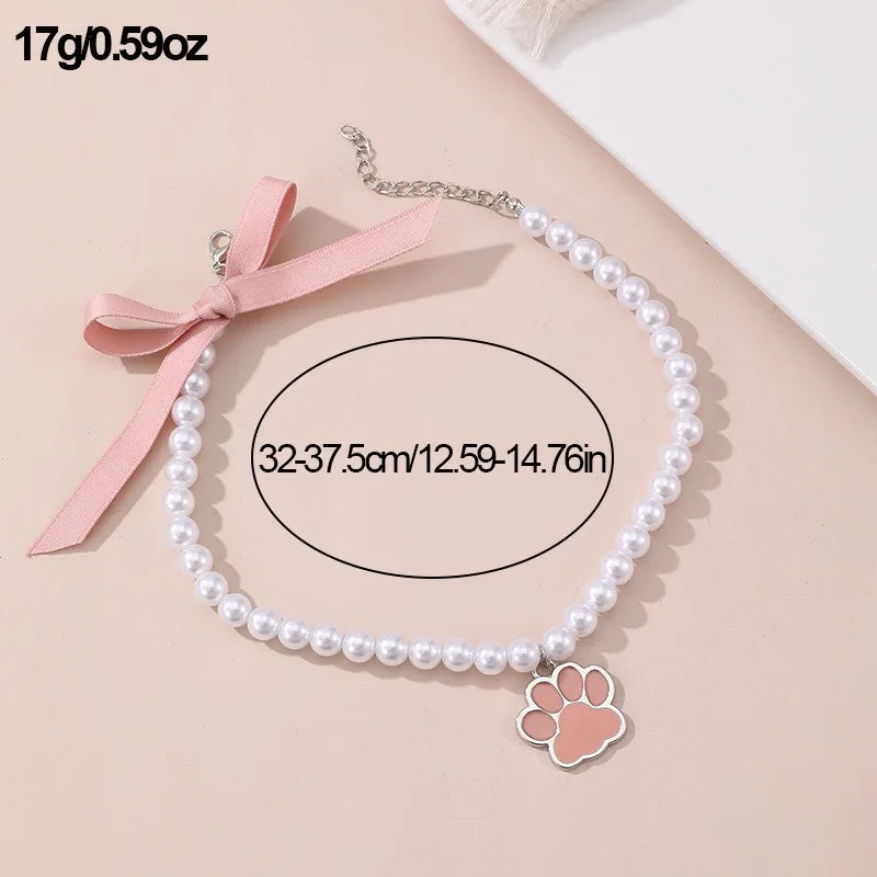 Bow Necklace with Sole Pendant