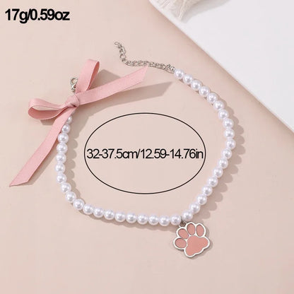 Bow Necklace with Sole Pendant