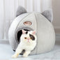 Pet bed with cat ears