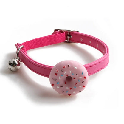 Cute Pet Cat Collar Elastic Strap Safety with Bell