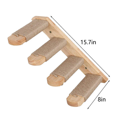 Cat Climbing Shelf Wall Mounted Four Step Stairway