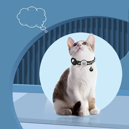 For Airtag Cat Collar Breakaway Kitten Collar