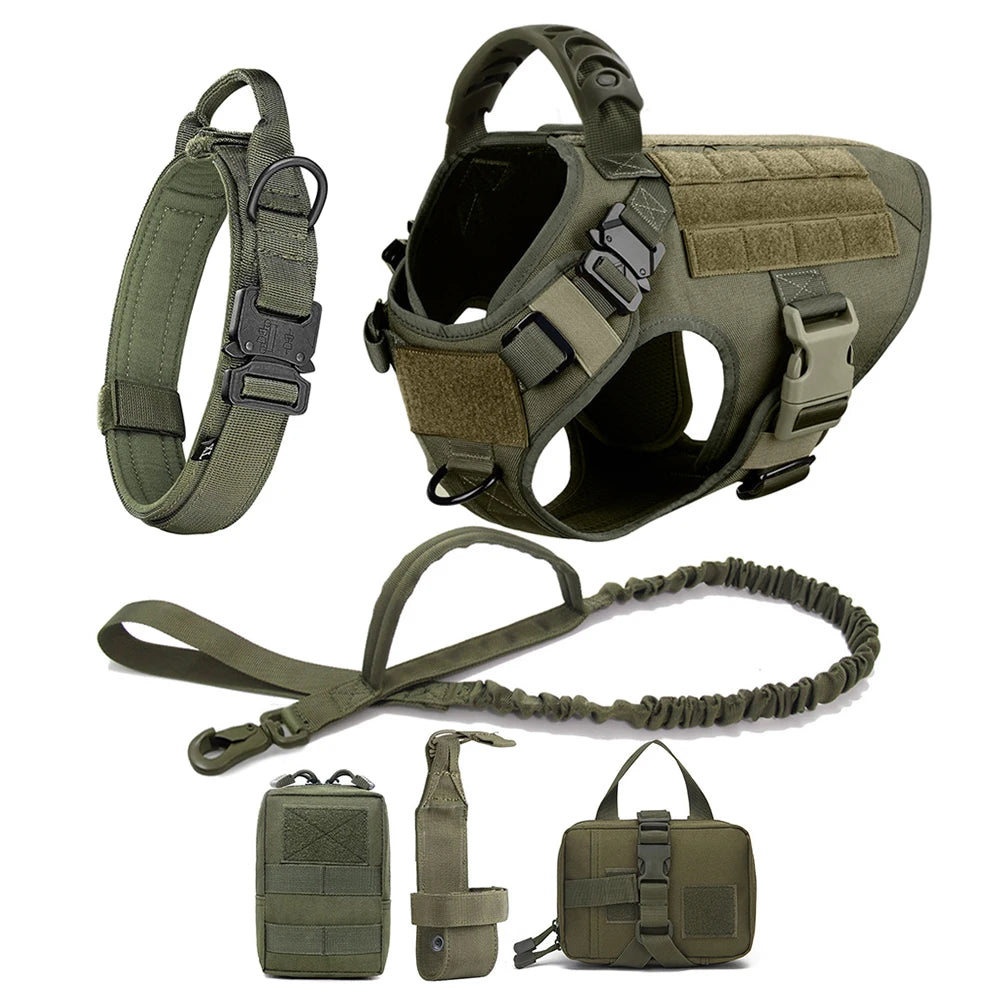 Large Dog Harness And Leash Set Pet German