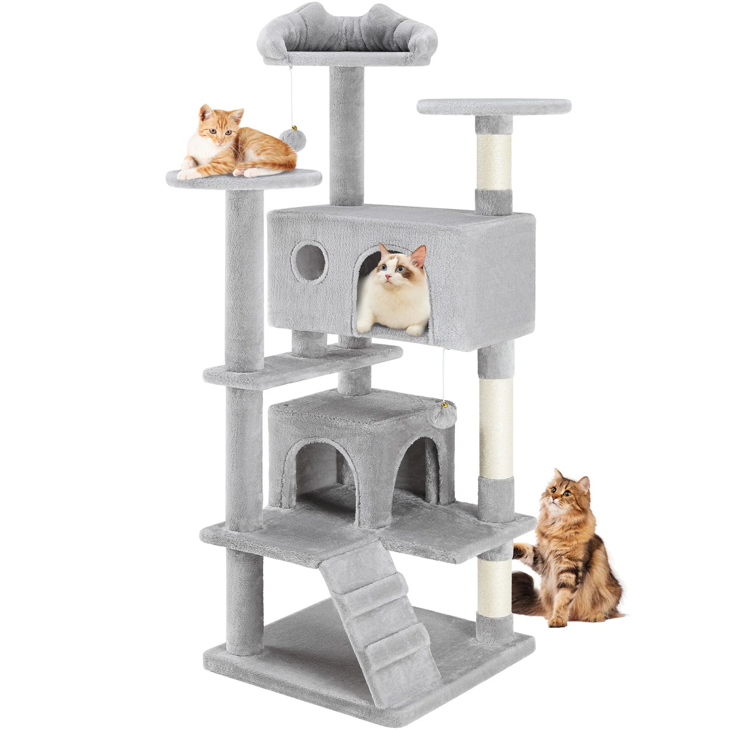 54in Tall Multi-Level Cat Tree Tower