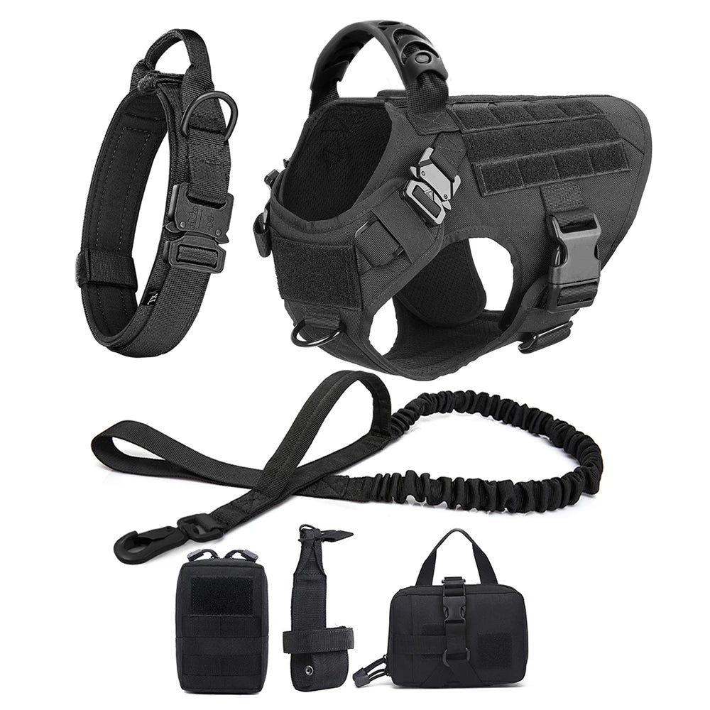 Large Dog Harness And Leash Set Pet German