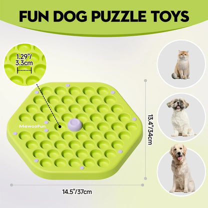 MEWOOFUN Level 4 Dog Puzzle Toy Enrichment Toys for Dogs IQ Training Dog Slow Feeder Interactive Toys for All Breeds