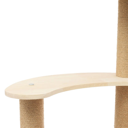 Sturdy Oak Cat Tree for Cats
