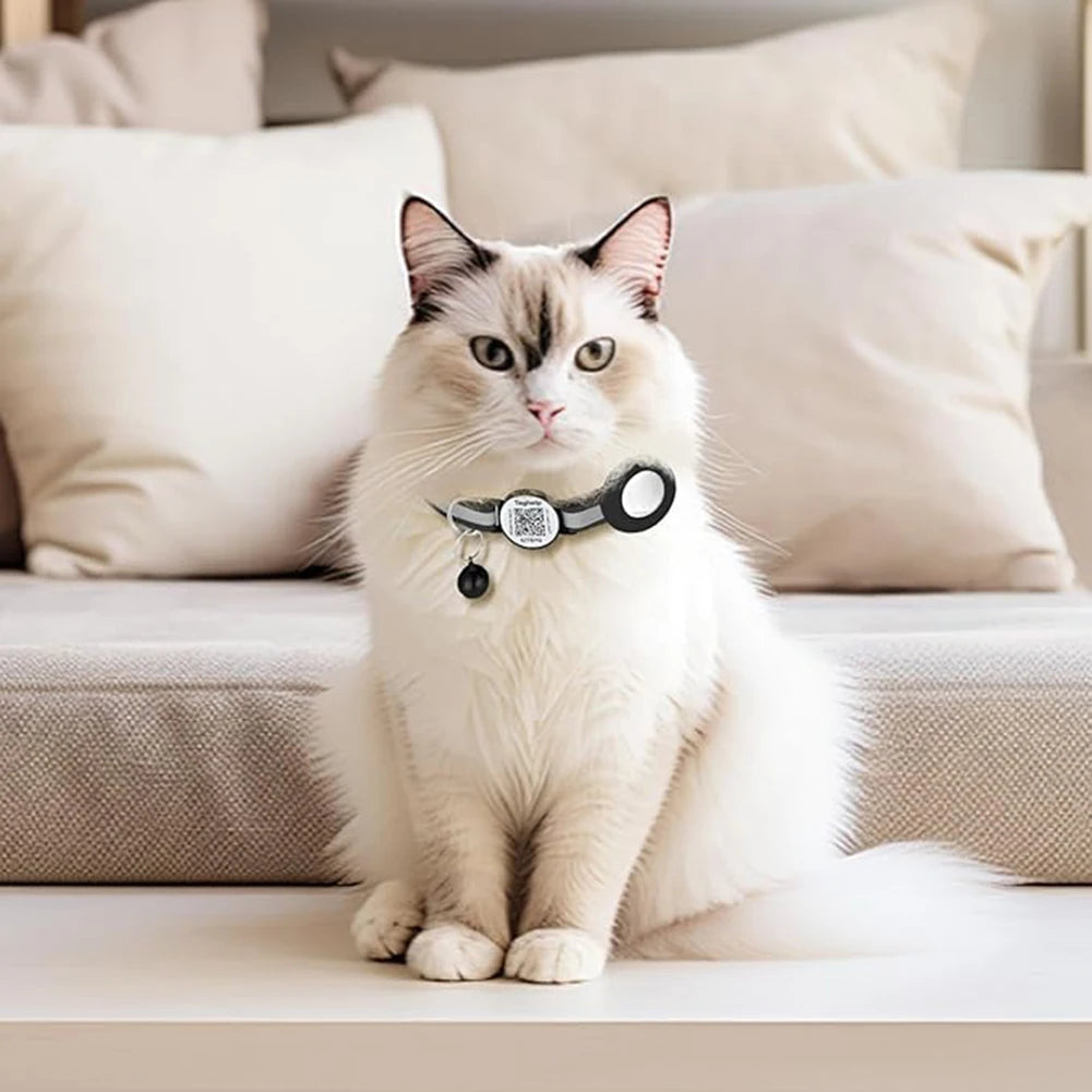 For Airtag Cat Collar Breakaway Kitten Collar