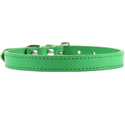 Colorful Leather Puppy Cat Collar