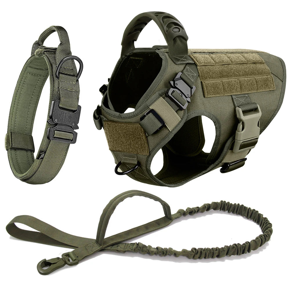 Large Dog Harness And Leash Set Pet German