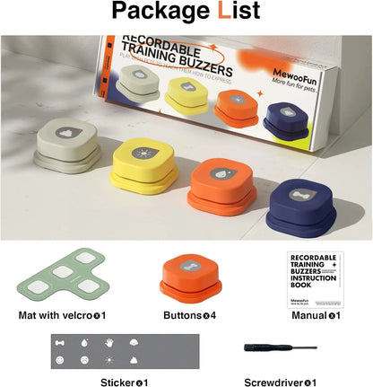 Dog Button Record Talking Pet Communication Vocal Training Interactive Toy